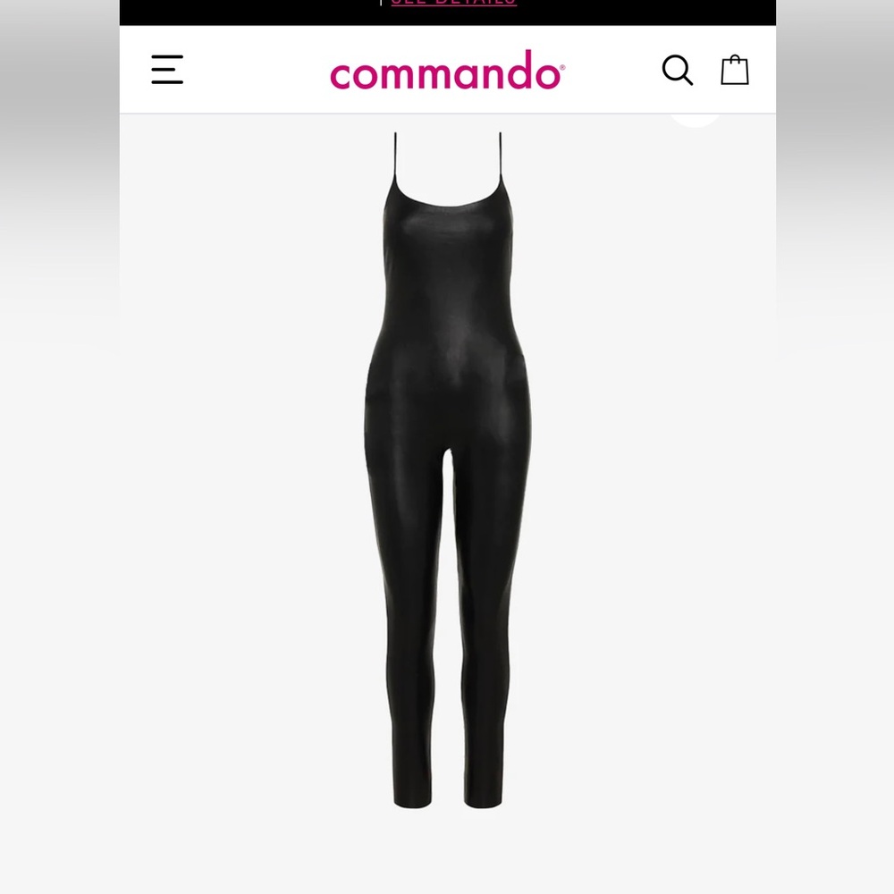 Commando Fuax Leather Cami Catsuit